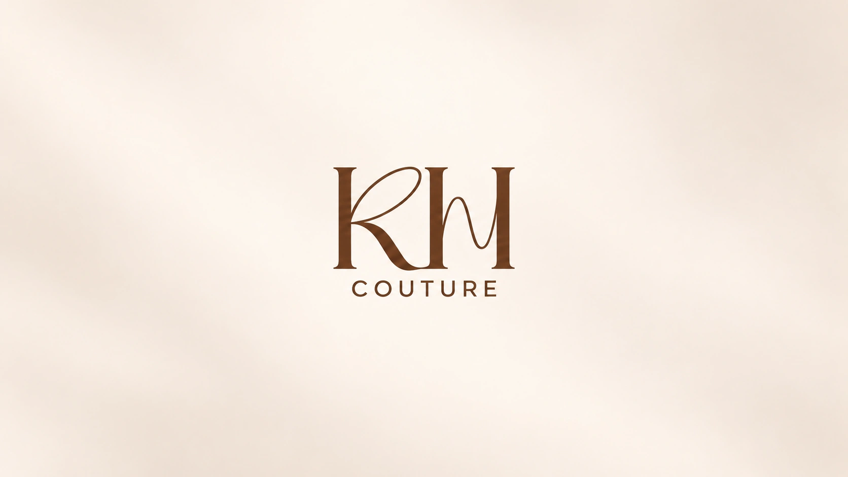 KH Couture brown monogram on a cream background